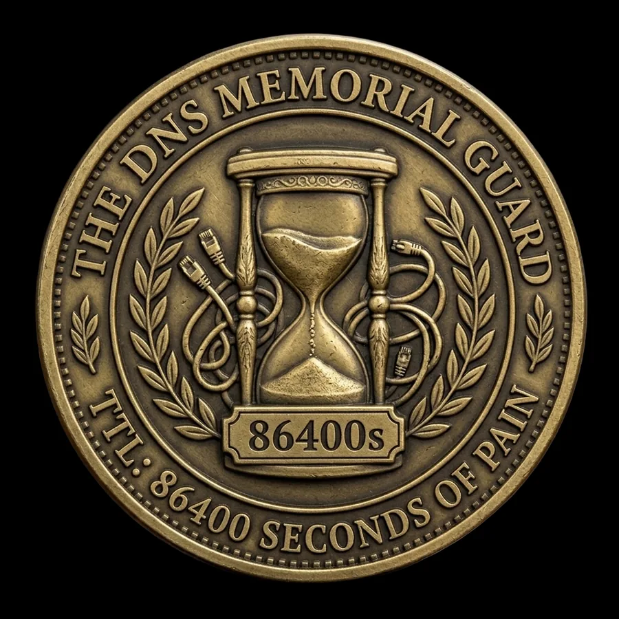 The DNS Memorial Guard challenge coin