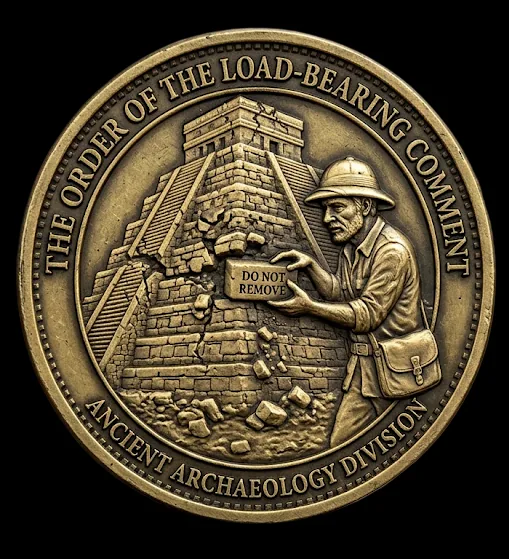 The Order of the Load-Bearing Comment challenge coin