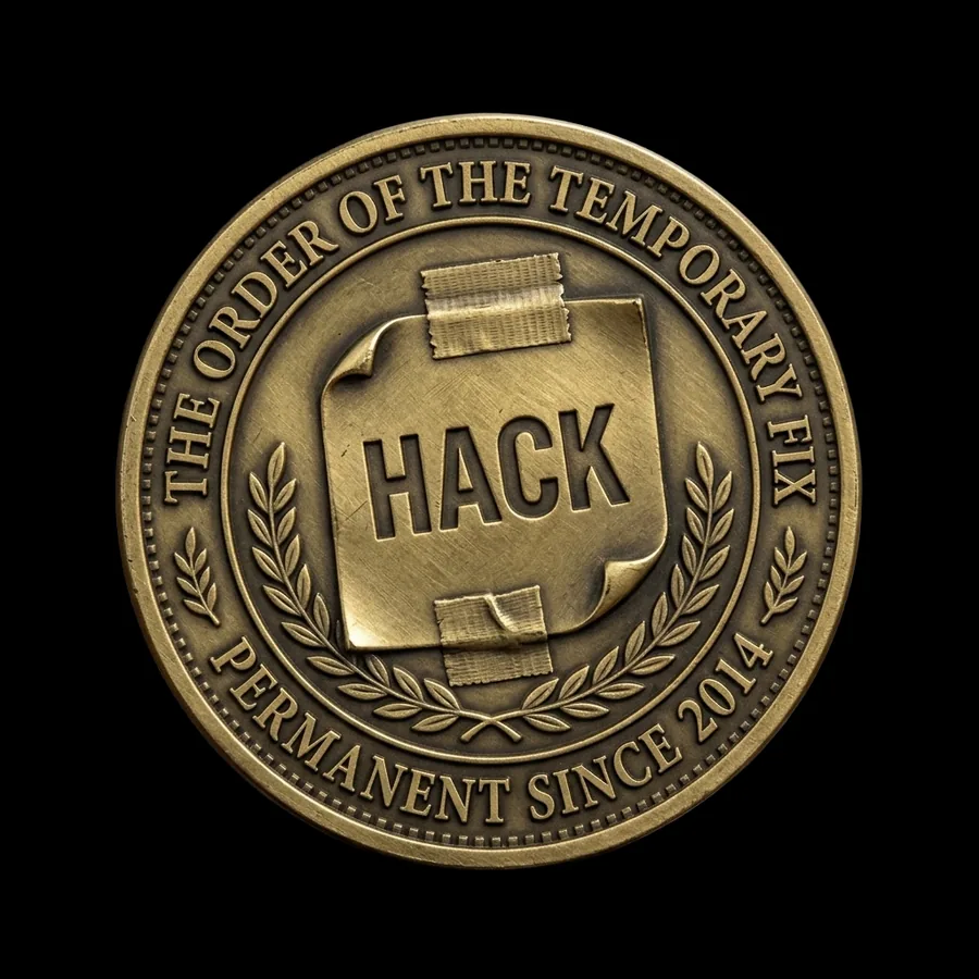 The Order of the Temporary Fix challenge coin