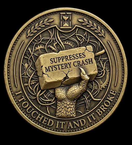 I Touched It and It Broke challenge coin